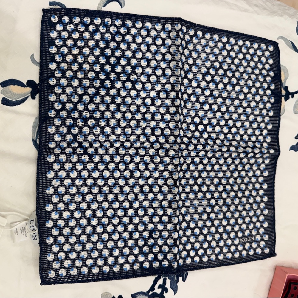 New ETON Mesh Pocket Square